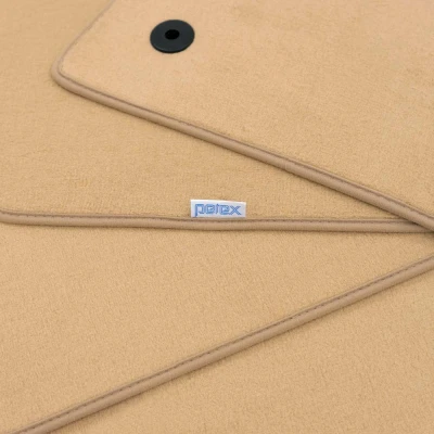 Abbildung von PETEX Planet Autoteppich Premium Passform vorne und hinten beige 3 teilig