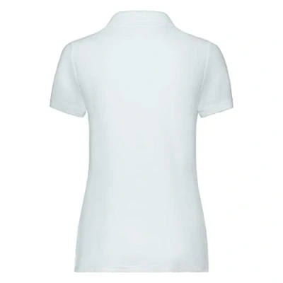 Abbildung von Fruit Of The Loom Womens Lady Fit 65/35 Kurzarm Poloshirt (Weiß)