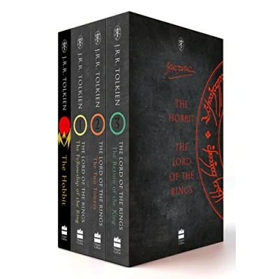 Abbildung von the Hobbit &amp; Lord of Rings Boxed Set: Hobbit, Fellowship Ring, Two Towers, Return King