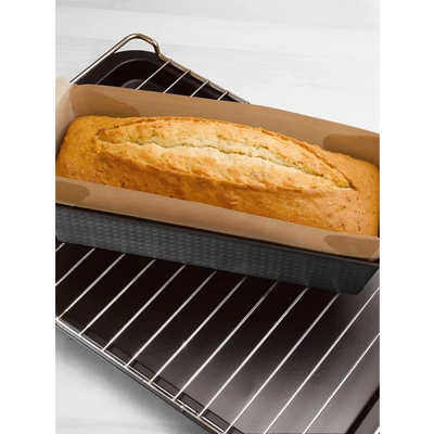 Abbildung von Maximex Antihaft Backform Zuschnitt eckig, Wiederverwendbare Dauerbackfolie, Hitzebeständig bis 260C, Reißfest, Kein Anbacken mehr, Spülmaschinengeeignet, Für eckige Backformen 25cm, 43x0,1x24 cm