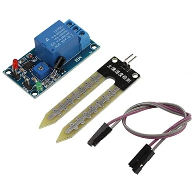 Abbildung von Hilitand Bodenfeuchtesensor DC12V Bodenfeuchte Sensor Relais Steuermodul Automatische Bewässerung Schalter Boden Tester