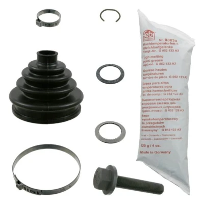 Abbildung von FEBI BILSTEIN 01170 Achsmanschette radseitig, Vorderachse Gummi AUDI: 100 C4 Avant, A6 A4 B5 Limousine, VOLKSWAGEN: Passat Variant