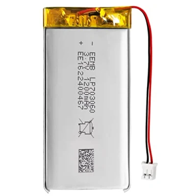 Abbildung von EEMB Lithium Polymer Akku 3,7 V 1200mAh 703060 Wiederaufladbarer Lipo mit JST Anschluss für VXI Blue Parrott bestätigen Sie die Polarität des Geräts und Anschlusses vor dem Kauf