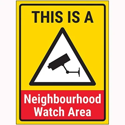 Abbildung von VSafety This Is A Neighbourhood Watch Area Schild, 200 x 300 mm, 2 mm Hartplastik