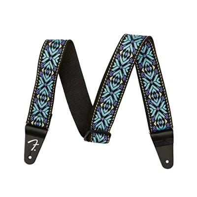 Abbildung von Fender Pasadena Woven Guitar Strap BLUE SNOWFLAKE