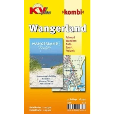 Abbildung von Wangerland mit Horumersiel, Schillig und Hooksiel: 1:12.500 Gemeindekarte Freizeitkarte 1:25.000 inkl. aller Radrouten der Region: Detailkarten 1 ... Sport. Freizeit (KVplan Ostfriesland Region)