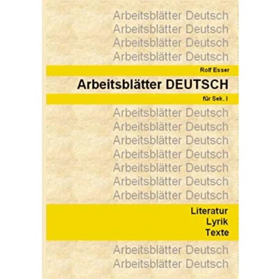 Abbildung von Arbeitsblätter DEUTSCH: Materialien für den Deutschunterricht der Sek. I