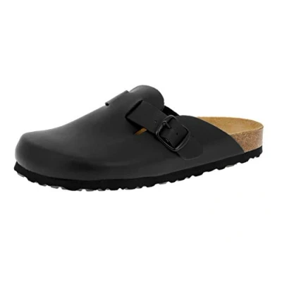 Abbildung von Lico Herren Bioline Clog Pantoletten, Schwarz, 50 EU
