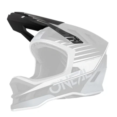 Abbildung von O&#039;NEAL Ersatzschirm Fahrrad Helm Mountainbike MTB für den Blade Helmet Polyacrylite Delta V.22 Visor Erwachsene Schwarz Grau