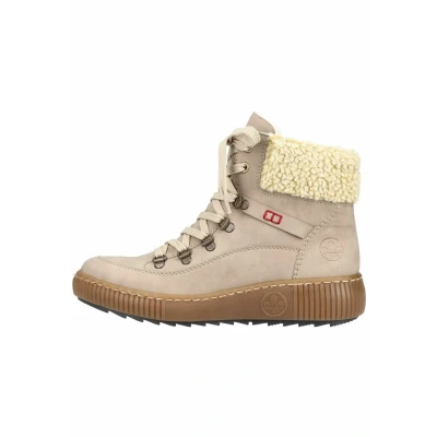 Abbildung von Rieker Plateaustiefelette Congo beige, Damen, Größe: 40, beige Schuhe