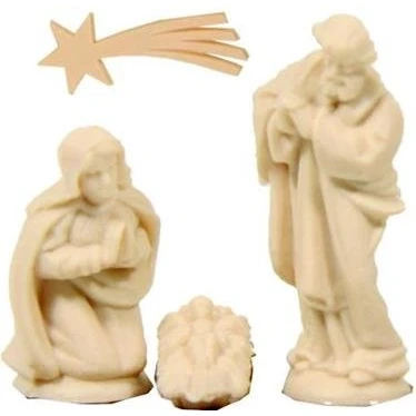 Abbildung von Unbekannt Krippenfiguren Bastelset Heilige Familie Höhe 4cm
