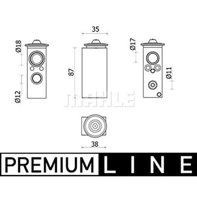 Abbildung von MAHLE ORIGINAL AVE 146 000P Expansionsventil
