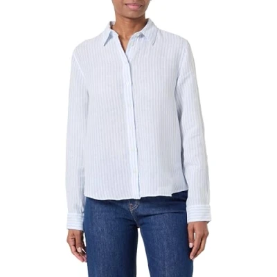 Abbildung von GANT Regular FIT Striped Hemdbluse, Damen, Größe: 36, Light blue