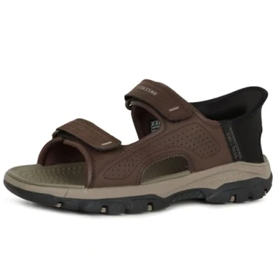 Abbildung von Skechers Tresmen Riemensandalette, Herren, Größe: 48.5, Chocolate Schuhe