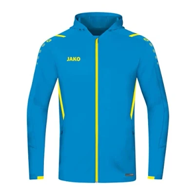 Abbildung von Jako Herren Kapuzenjacke Challenge, Blau/Neongelb, 4XL