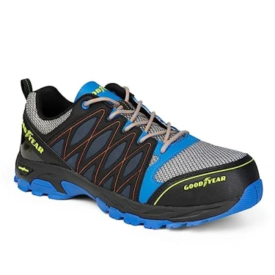 Abbildung von Goodyear GYSHU1503 S1P SRA HRO Metallfreie Arbeitssicherheitstrainer für Männer, blau/schwarz, 39 EU