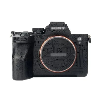 Abbildung von JJC Anti Kratz Schutz Aufkleber, kompatibel mit Sony A7 IV, spiegellose Kamera, rutschfeste Kameragehäuse, Skin Cover Film (Circuit Board Muster)
