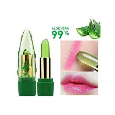 Abbildung von Aloe VERA Lips 99% PURER LIPS, Jelly Lippenstift Natürliche Feuchtigkeitsspendende Balsam, Lippenpflegestift Plus Secret Essentials