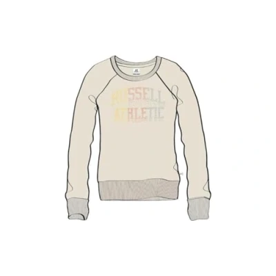 Abbildung von RUSSELL ATHLETIC A01072 RD 419 CREWNECK RAGLAN Sweatshirt Damen RAINY DAY Größe L