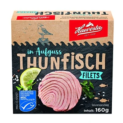 Abbildung von Hawesta MSC Thunfisch Filets in Aufguss 160g