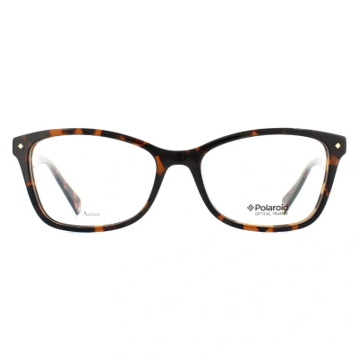 Abbildung von Polaroid Cats Eye Dark Havana Damen Brillenfassungen