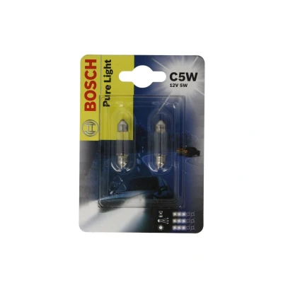 Abbildung von BOSCH 1 987 301 004 Glühlampe 12 5 C5W VOLKSWAGEN: Polo IV Schrägheck, Golf Plus / Crossgolf, MERCEDES BENZ: ML Klasse, CLC