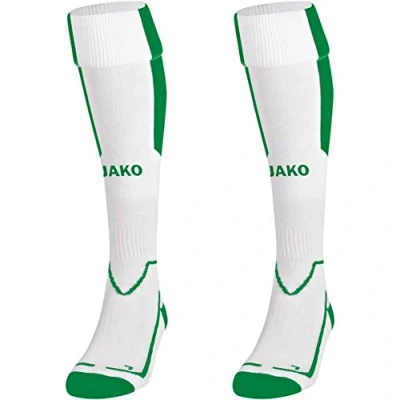 Abbildung von JAKO Unisex strømper Lazio Stutzenstr mpfe, mehrfarbig(Weiß/Sportgrün), 43 46 EU