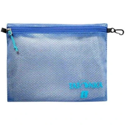 Abbildung von Tatonka Reißverschlusstasche Zip Pouch Flache Aufbewahrungs und Dokumententasche in verschiedenen Größen als Set durchsichtig, wasserfest robust , blue, L (25 x 20 cm)