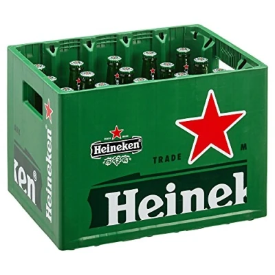 Abbildung von Heineken Pils Bier, Sortenreines Paket, (20 x 0,4 l Flaschen) Flaschenbier im Kasten, 5% Alkoholgehalt, 100% natürliche Zutaten, erfrischend milder Geschmack