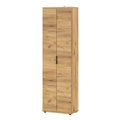 Abbildung von Lomadox Garderobenschrank in Navarra Eiche Nb., B/H/T: ca. 59/199/34 cm