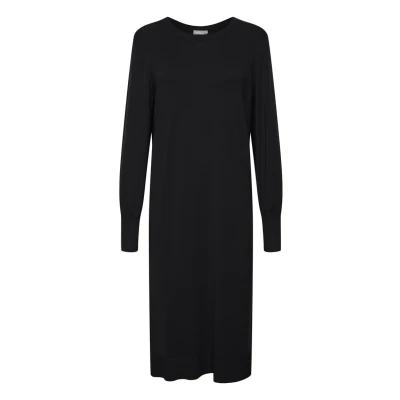 Abbildung von Fransa Frblume DR 4 Strickkleid, Damen, Größe: Large, Black