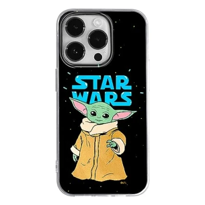 Abbildung von ERT GROUP Handyhülle für iPhone 14 PRO Original und offiziell Lizenziertes Star Wars Muster Baby Yoda 032 optimal an die Form des Handy angepasst, hülle aus TPU