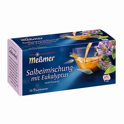 Abbildung von Meßmer Salbei Mischung mit Eukalyptus würziger Geschmack 25 Teebeutel