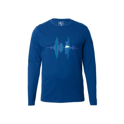 Abbildung von Forsberg MIT Audiowelle Langarmshirt, Herren, Größe: 4XL, Blau