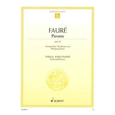 Abbildung von Pavane: op. 50. Viola und Klavier. (Edition Schott Einzelausgabe)