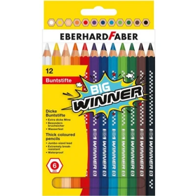 Abbildung von 5 x Eberhard Faber Buntstift Big Winner VE=12 Farben