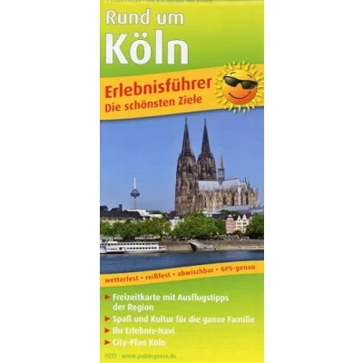 Abbildung von Rund um Köln: Erlebnisführer mit City Plan Köln, Informationen zu Freizeiteinrichtungen auf der Kartenrückseite, wetterfest, reißfest, GPS genau. 1:150000 (Erlebnisführer: EF)