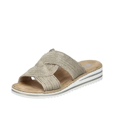 Abbildung von Rieker Damen V06R4 Pantolette, Gold, 41 EU