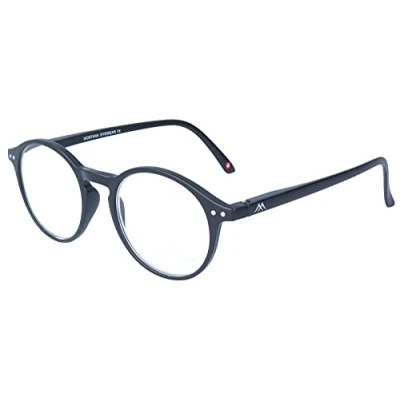 Abbildung von MONTANA Fertig Lesebrille/ hilfe aus Kunststoff mit Federscharnier in Schwarz + 2,50 dpt