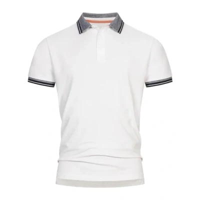 Abbildung von Indicode Jeans Injamie Poloshirt, Herren, Größe: Medium, Offwhite