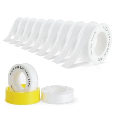 Abbildung von Bafumiu Gewindedichtband, PTFE Dichtband Wasserleitung 9er Set, Dichtungsband Wasserdicht 12mm x 15m, Gewindedichtfaden für Rohre, Duschköpfe und Ventile, Zur Leckvermeidung