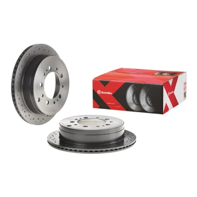 Abbildung von BREMBO 09.D618.1X Bremsscheibe 345 18 5 gelocht/innenbel. beschichtet hochgekohlt TOYOTA: Land Cruiser 200, Sequoia II, LEXUS: LX III