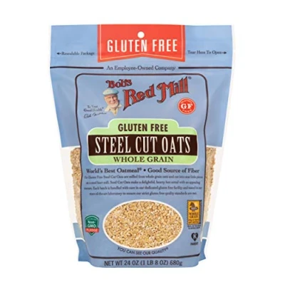 Abbildung von Bob&#039;s Red Mill, Gluten Free Steel Cut Oats, Whole Grain, 24 oz (680 g)