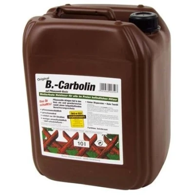 Abbildung von Wilckens Holzanstrich B. Carbolin 2 Kanister (20 liter) inkl. 4x5m Abdeckfolie und 4er Pinselset von E Com24 (Carbolin 20