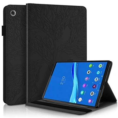 Abbildung von CaseFun Hülle für Lenovo Tab M10 Plus Baum des Lebens Ultra Slim TPU Schutzhülle Tasche Folio Flip Stand Cover mit Kartenfächern FHD (2nd Gen) 10.3 TB X606F X606X,Schwarz