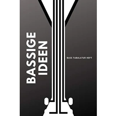 Abbildung von Bassige Ideen Bass Tabulatur Heft: A5 Blanko Heft Notenheft Block Bassgitarrengriffe Tabulaturheft ... Fans, Musiker, Kinder, Männer und Frauen