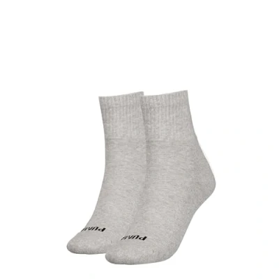 Abbildung von PUMA Women&#039;s Heart Logo Recycled Cotton Sock, White/Pink, 6 8 (2er Pack)