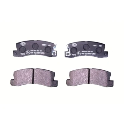 Abbildung von HELLA 8DB 355 006 431 Bremsbelagsatz mit akustischer Verschleißwarnung TOYOTA: Celica VI Coupe, Corolla VIII Liftback, Avensis I Kombi, LEXUS: RX