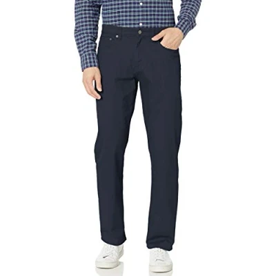 Abbildung von Amazon Essentials Herren 5 Pocket Stretch Twillhose, Bequeme Passform, Marineblau, 35W / 34L
