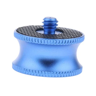 Abbildung von Adapter für Stativ, Einbeinstativ, 1/4 Zoll Stecker auf 3/8 Buchse, Blau